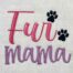 fur mama embroidery design