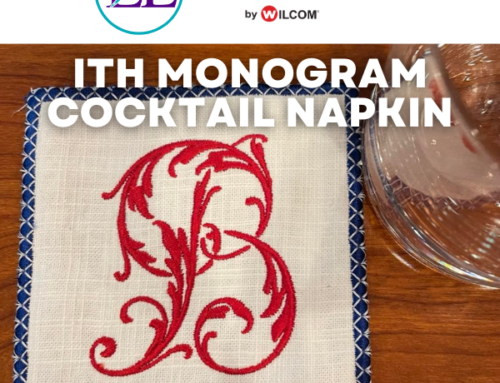 Hatch Embroidery Software Tutorial: ITH Monogram Cocktail Napkin
