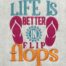 life is better in flip flops embroidery design