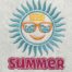summer sun embroidery design