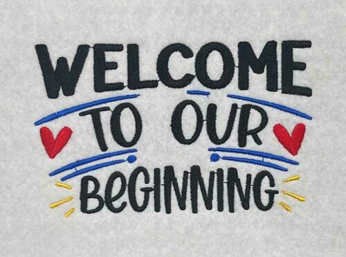 welcome to our beginning embroidery design