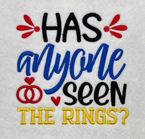 Has anyone seen the rings embroidery design