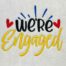 We're engaged embroidery design