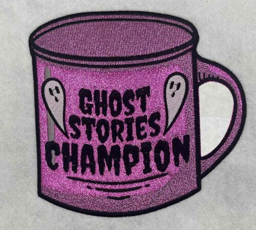 ghost story champion applique embroidery design
