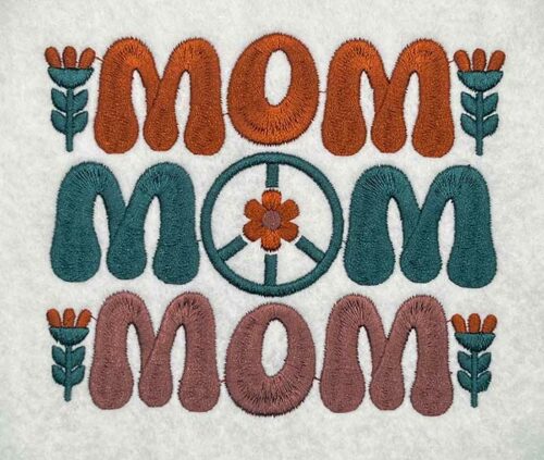 mom embroidery design