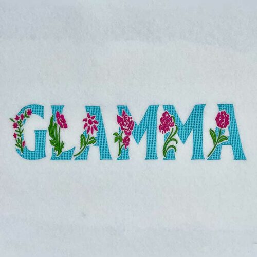 Glamma embroidery design