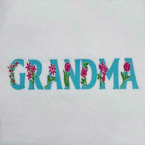 Grandma embroidery design