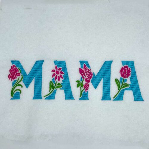 Mama embroidery design
