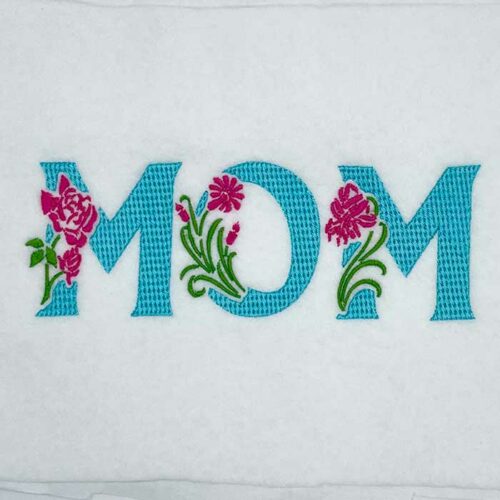 Mom embroidery design