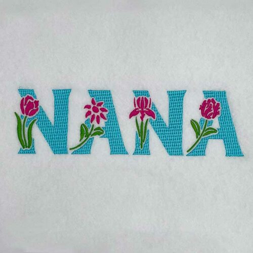 Nana embroidery design
